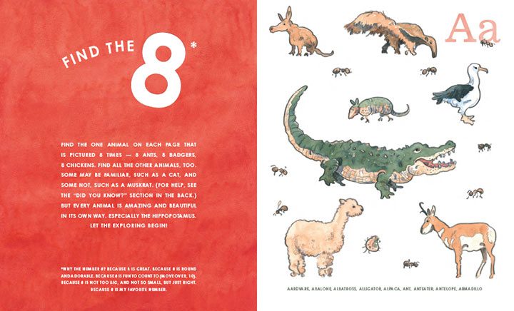 8: An Animal Alphabet by Elisha Cooper counting books for preschool