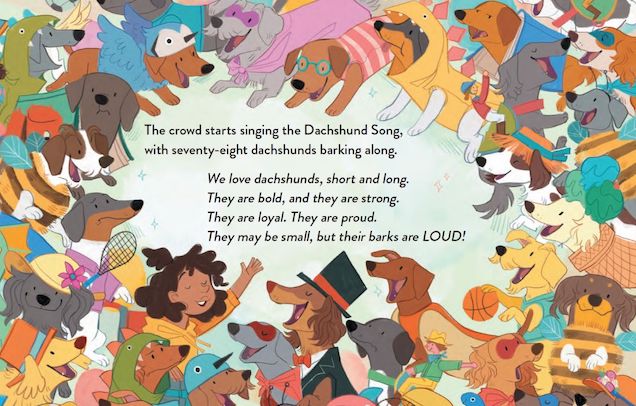 books about numbers with Dozens of Dachshunds